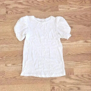 EUC Goldie Mutton Knot Short Sleeve T-Shirt in White, Size S